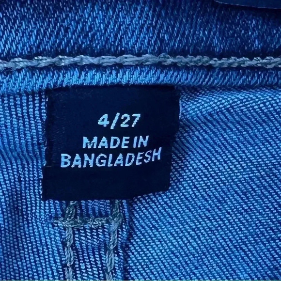 Calvin Klein Repreve‎ High Rise cuffed Denim shorts Sz 27 - Picture 6 of 12